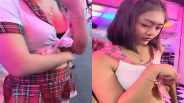 重磅泰国夜店蜜桃臀辣妹桃桃5：翘臀狂野诱惑，欲望喷射之夜！